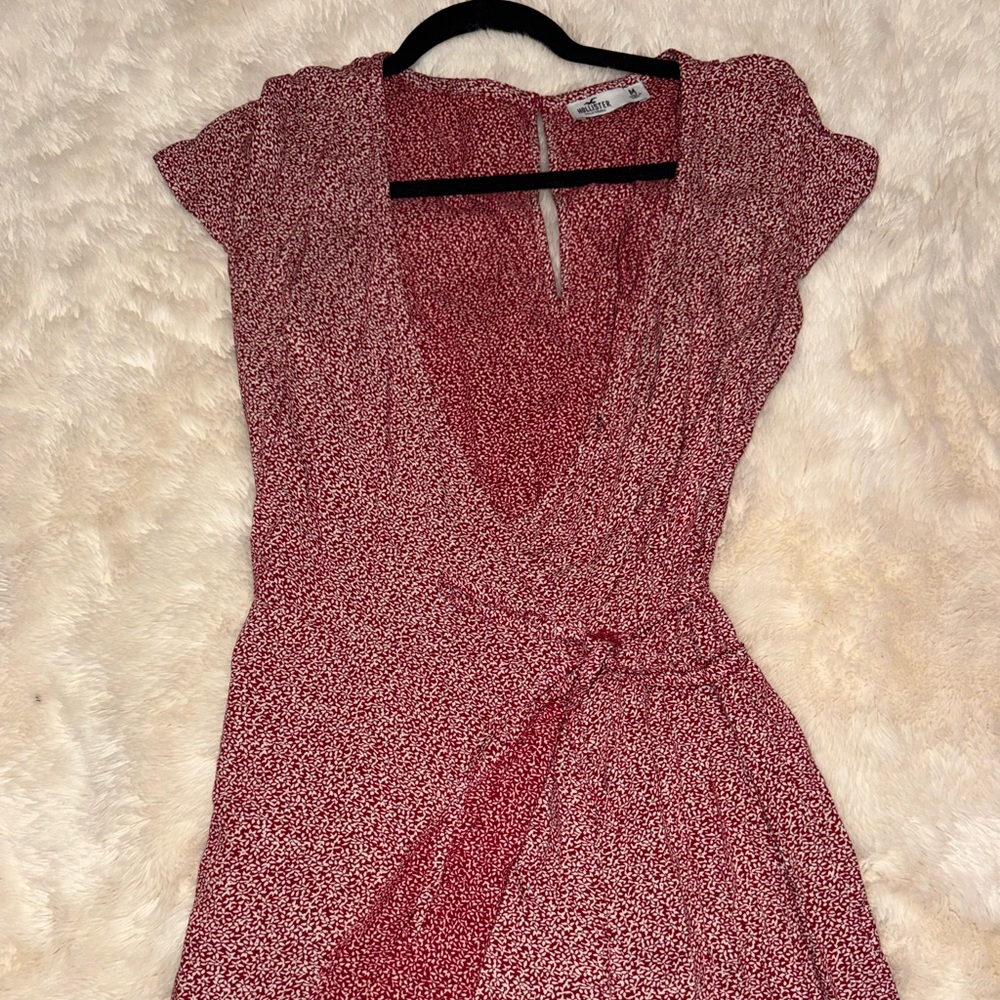 Hollister Red Floral Mini Dress